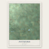 Pittsford, Michigan map print, the full design