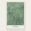 Porter, Cass County, Michigan map print, the full design