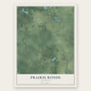 Prairie Ronde, Michigan map print, the full design