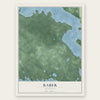 Raber, Michigan map print, the full design