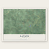 Ransom, Michigan map print, the full design