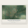 Ravenna, Michigan map print, the full design