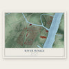 River Rouge, Michigan map print, the full design