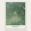 Robinson, Michigan map print, the full design