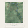 Royalton, Michigan map print, the full design