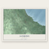 Sanborn, Michigan map print, the full design