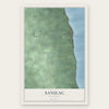 Sanilac, Michigan map print, the full design