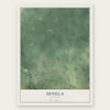 Seneca, Michigan map print, the full design