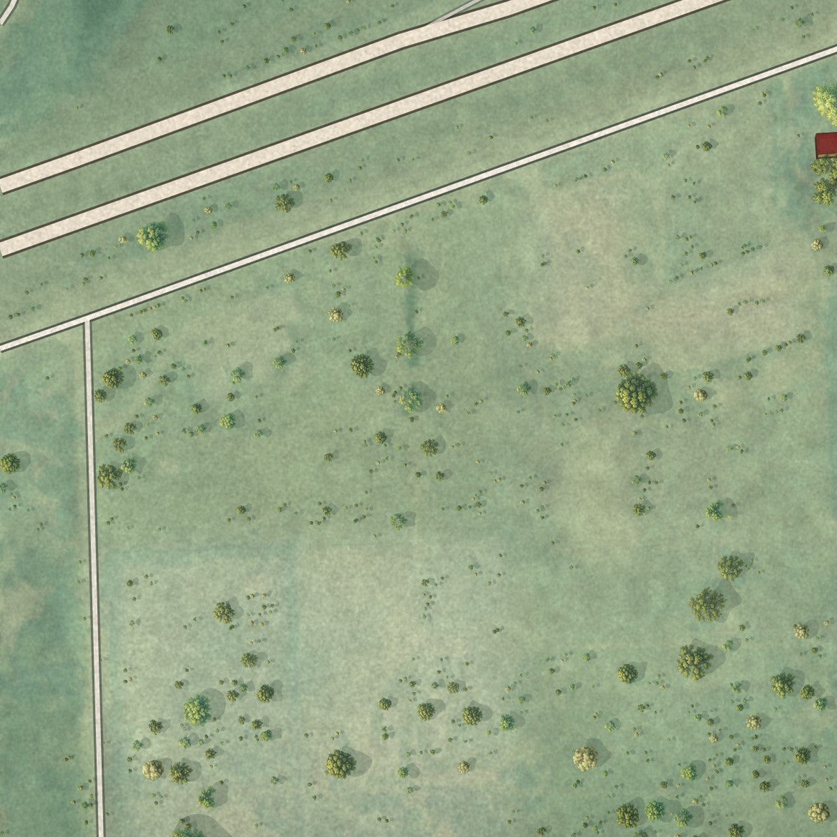 Close-up of the map of Shaftsburg, Michigan print showing street and building detail