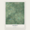 Sharon, Michigan map print, the full design