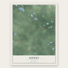 Sidney, Michigan map print, the full design
