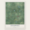 Stockbridge, Ingham County, Michigan map print, the full design
