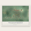 Sunfield, Michigan map print, the full design