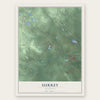 Surrey, Michigan map print, the full design