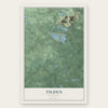 Tilden, Michigan map print, the full design