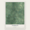 Tompkins, Michigan map print, the full design