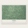Turin, Michigan map print, the full design