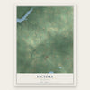 Victory, Michigan map print, the full design