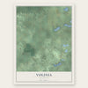 Volinia, Michigan map print, the full design
