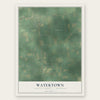 Watertown, Sanilac County, Michigan map print, the full design