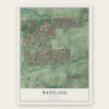 Westland, Michigan map print, the full design