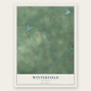 Winterfield, Michigan map print, the full design
