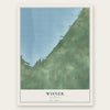 Wisner, Michigan map print, the full design