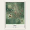Yale, Michigan map print, the full design