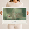 Map of Ada, Minnesota, 12 x 18 inch unframed archival matte print