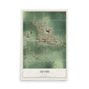Map of Adams, Minnesota, 12 x 18 inch unframed archival matte print