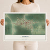 Map of Amboy, Minnesota, 12 x 18 inch unframed archival matte print