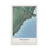 Map of Beaver Bay, Minnesota, 12 x 18 inch unframed archival matte print