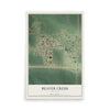 Map of Beaver Creek, Minnesota, 12 x 18 inch unframed archival matte print
