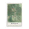Map of Bellechester, Minnesota, 12 x 18 inch unframed archival matte print