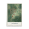 Map of Bellingham, Minnesota, 12 x 18 inch unframed archival matte print