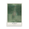 Map of Blomkest, Minnesota, 12 x 18 inch unframed archival matte print