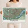 Map of Bloomington, Minnesota, 12 x 18 inch unframed archival matte print