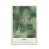 Map of Bock, Minnesota, 12 x 18 inch unframed archival matte print
