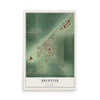 Map of Brewster, Minnesota, 12 x 18 inch unframed archival matte print