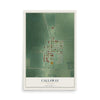 Map of Callaway, Minnesota, 12 x 18 inch unframed archival matte print