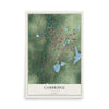Map of Cambridge, Minnesota, 12 x 18 inch unframed archival matte print