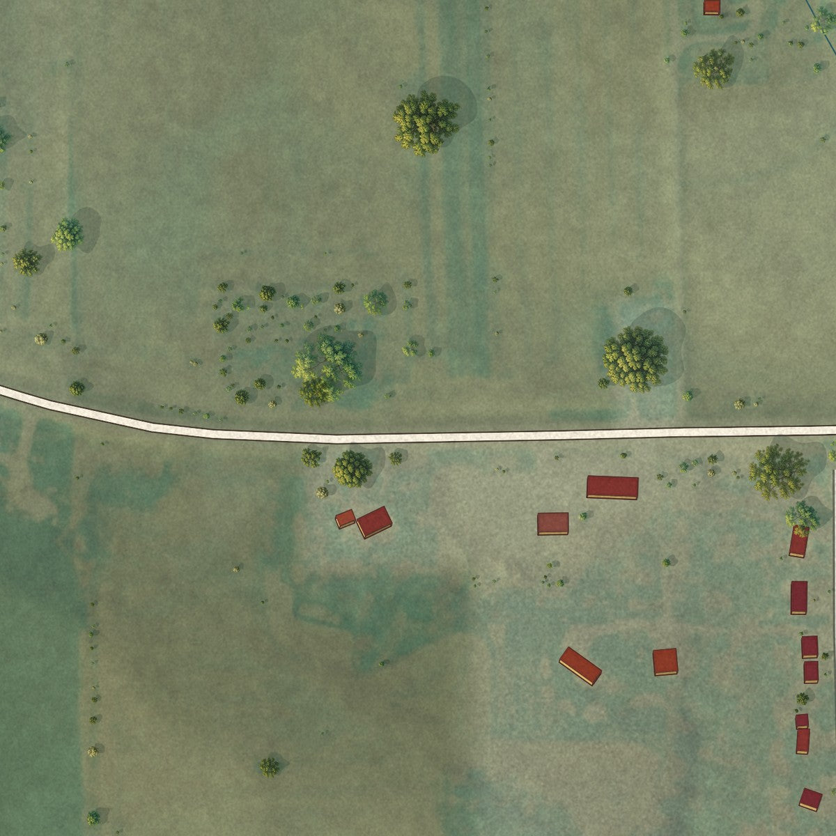 Second close-up of the map of Canton, Minnesota print showing more streets and buildings