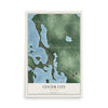 Map of Center City, Minnesota, 12 x 18 inch unframed archival matte print