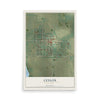 Map of Ceylon, Minnesota, 12 x 18 inch unframed archival matte print