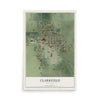 Map of Clarkfield, Minnesota, 12 x 18 inch unframed archival matte print