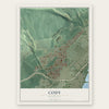 Cody, Minnesota map print, the full design