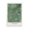 Map of Columbus, Minnesota, 12 x 18 inch unframed archival matte print