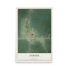 Map of Darfur, Minnesota, 12 x 18 inch unframed archival matte print
