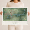 Map of Dawson, Minnesota, 12 x 18 inch unframed archival matte print