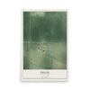 Map of Delhi, Minnesota, 12 x 18 inch unframed archival matte print